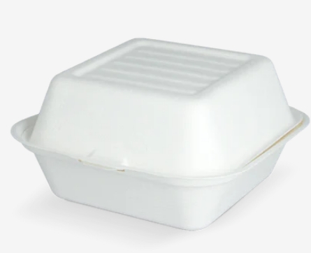 Boîte à Hamburger moyen sans PFAS canne à sucre BIO 500 pièces