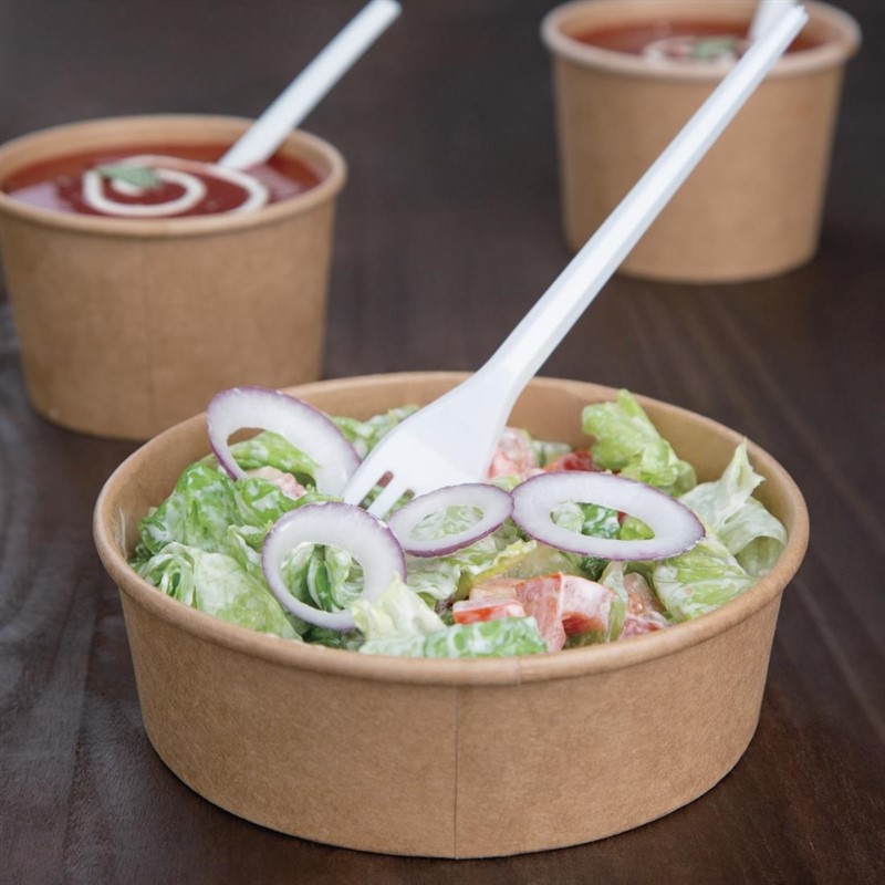 Bols à salade kraft 1000ml 1x50p 