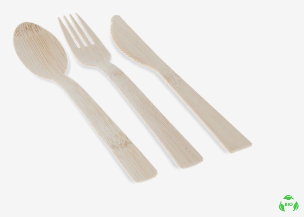 Set de couverts en bambou 170mm (1000pcs)
