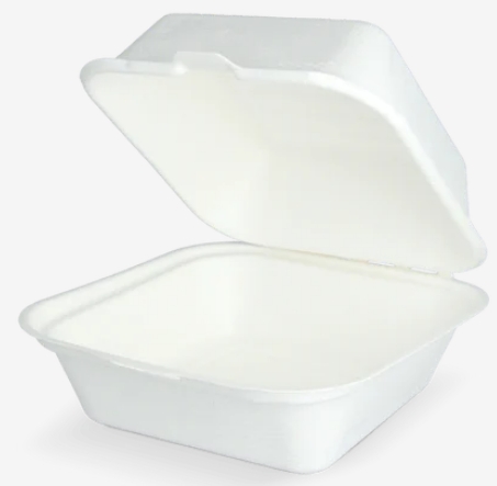 Boîte à Hamburger moyen sans PFAS canne à sucre BIO 500 pièces