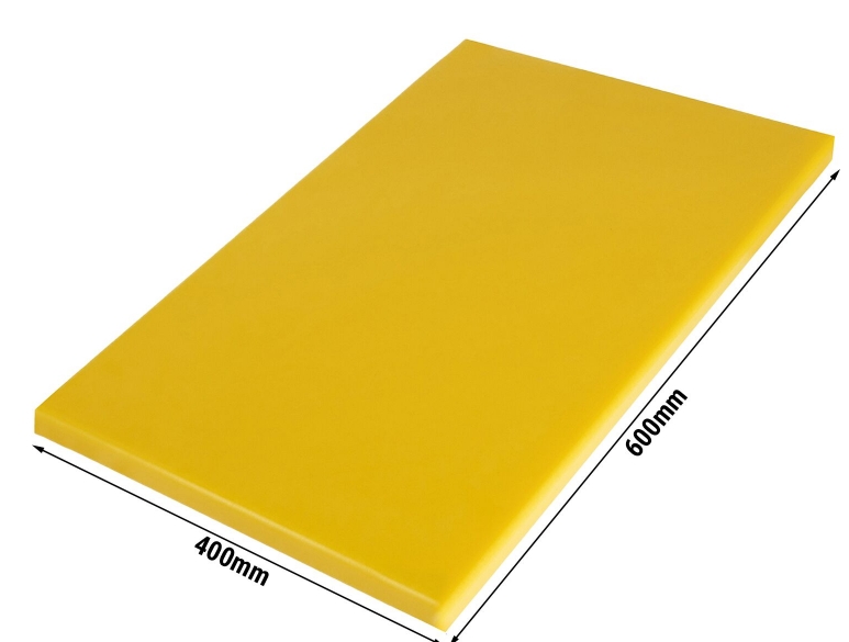 Planche à découper - 400x600mm - Epaisseur 20mm - Jaune