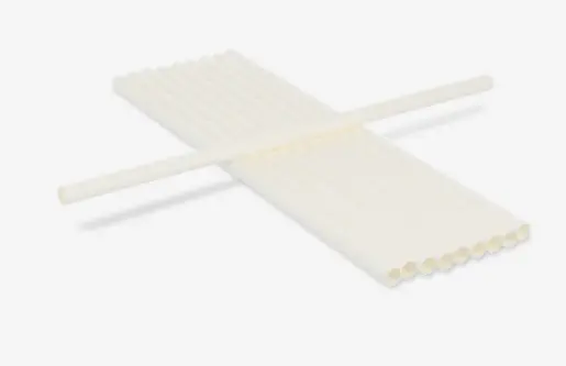 Pailles en papier blanc 210x6mm 1000p