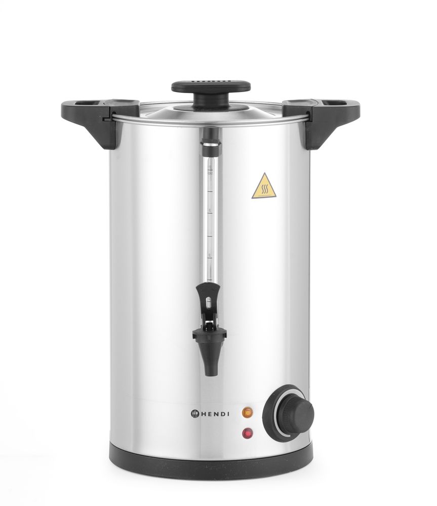 Distributeur à boissons chaudes simple paroi, HENDI, ≈ 65 tasses en 40 min., 10L, 220-240V/1500W, 340x315x(H)430mm