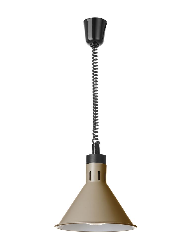 Lampe chauffante réglable, conique, HENDI, Beige, 230V/250W, ⌀275x(H)250mm