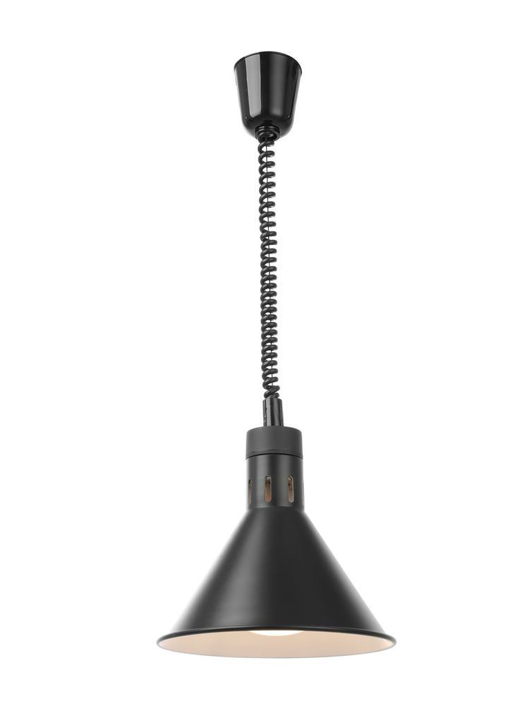 Lampe chauffante réglable, conique, HENDI, Noir, 230V/250W, ⌀275x(H)250mm