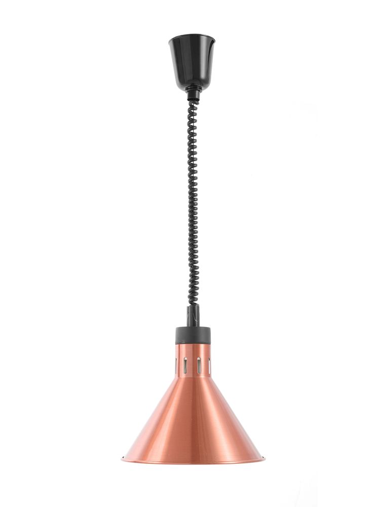 Lampe chauffante réglable, conique, HENDI, Cuivre, 230V/250W, ⌀275x(H)250mm